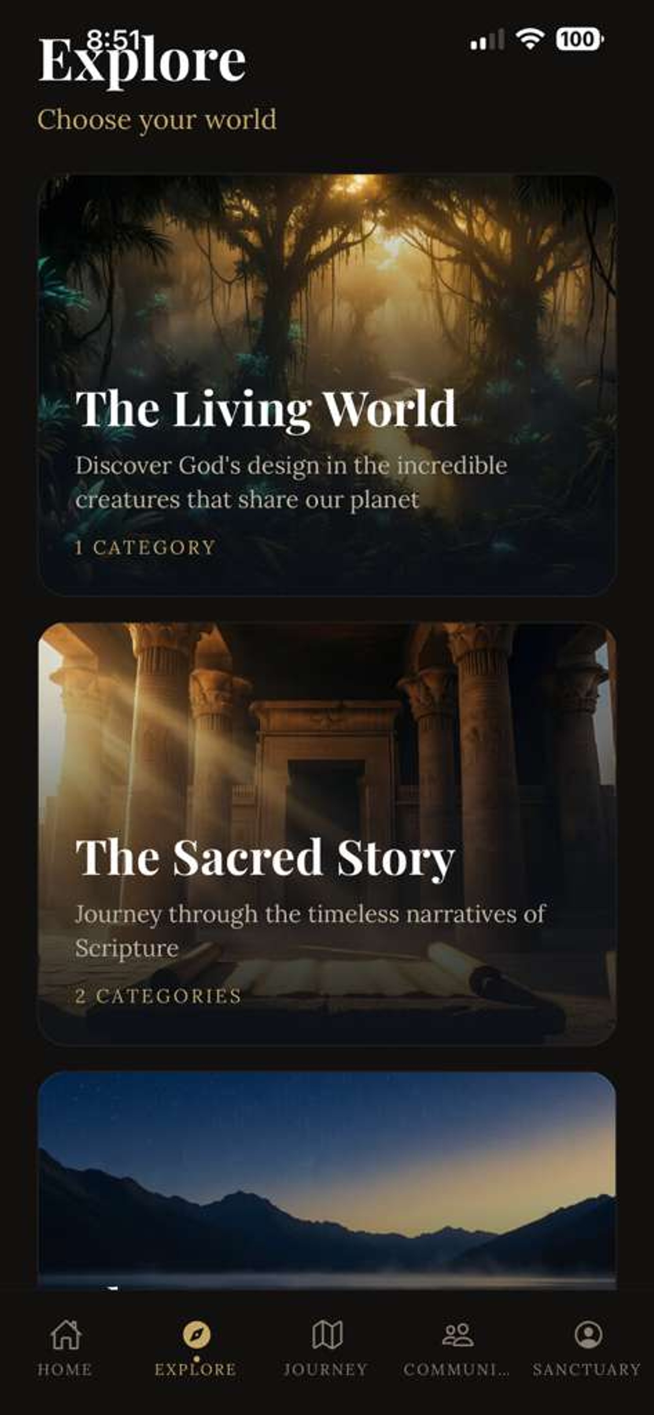 Home screen